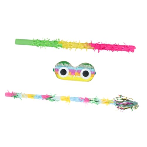 Hemobllo Buntes Piñata mit Quasten und Augenklappe Robustes Partyspielzeug für Kindergeburtstag Dekoratives Pinata Hitting für Feierlichkeiten Hemobllo Buntes Piñata mit Quasten und Augenklappe Robustes Partyspielzeug für Kindergeburtstag Dekoratives Pinata Hitting für Feierlichkeiten von Hemobllo