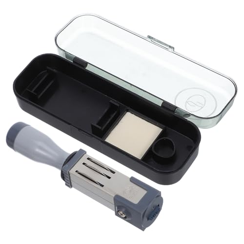 Hemobllo Datumsstempel mit Griff Tragbarer Zeitstempel Selbstfärbender Metallstempel für Dokumente Präziser Datumsdruck Langlebiges Kunststoffmaterial für Offizielle Hemobllo Datumsstempel mit Griff Tragbarer Zeitstempel Selbstfärbender Metallstempel für Dokumente Präziser Datumsdruck Langlebiges Kunststoffmaterial für Offizielle von Hemobllo