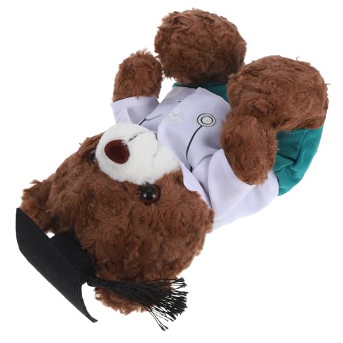 Hemobllo Doktorabschlussbär ausgestopfter Doktorbär Junggesellenbär Bär der Abschlusssaison Tierspielzeug für die Abschlusssaison Diplom-Puppe Grad-Puppe PP Baumwolle Hemobllo Doktorabschlussbär ausgestopfter Doktorbär Junggesellenbär Bär der Abschlusssaison Tierspielzeug für die Abschlusssaison Diplom-Puppe Grad-Puppe PP Baumwolle von Hemobllo