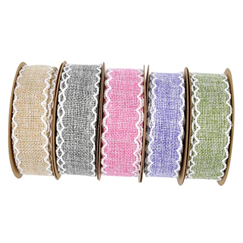 Hemobllo Leinenband Yards Rosa Welliges Krempenmuster für Geschenkverpackungen DIY Design Blumenverpackung und Festdeko für Gartenarbeiten und Heimwerkerprojekte Hemobllo Leinenband Yards Rosa Welliges Krempenmuster für Geschenkverpackungen DIY Design Blumenverpackung und Festdeko für Gartenarbeiten und Heimwerkerprojekte von Hemobllo