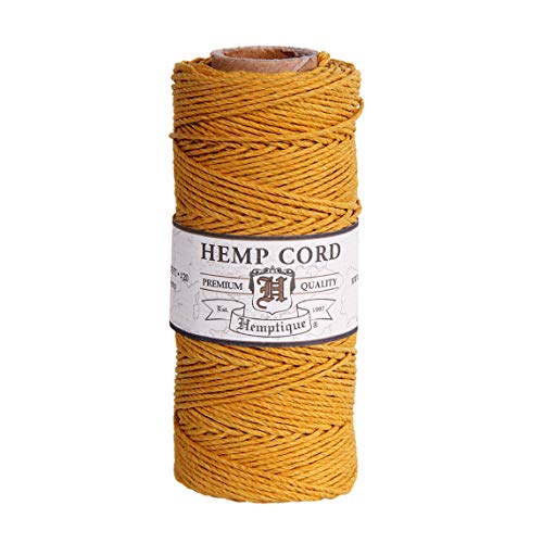 Hemp Cord Spool 20# 205'/Pkg-Gold von Hemptique