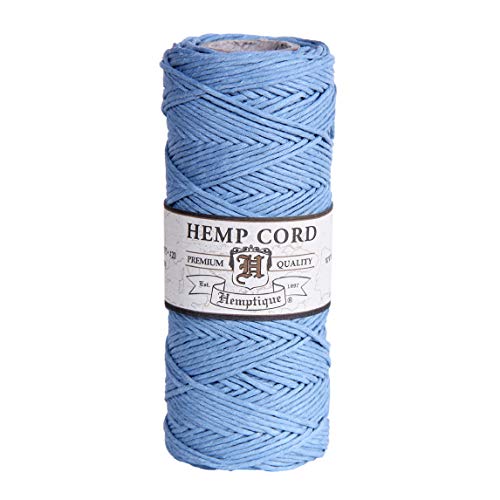 Hemp Cord Spool 20# 205'/Pkg-Light Blue von Hemptique