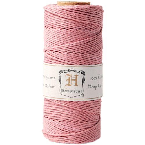 Hemptique Hanfschnur Spule 9,1 kg 205 '-Dusty Pink, andere, Mehrfarbig von Hemptique