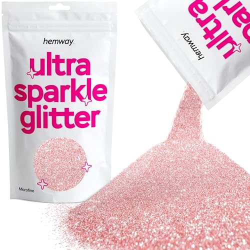 Glitzer Helles Roségold Ultra Funkelnde Pailletten Nagel Gesicht Festival Weihnachten Halloween Make-Up Mikrofein 100g / 3,5 oz von Hemway