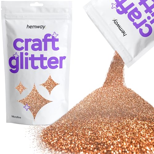 Hemway Bronze Craft Glitter 100g 3,5 Unzen Mikrofeiner 1/256" 0,004" 0.1MM für Kunsthandwerk Tumblers Papier Glasdekorationen Verschönern von Hemway