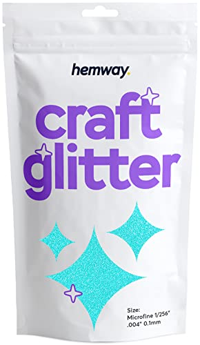 Hemway | Craft Glitter (MICROFINE- 1/256" .004" 0,1mm) 100g - Baby Blue von Hemway