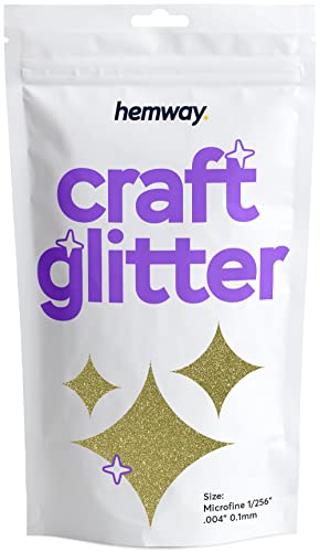 Glitzer für Bastelsand Gold Harz Trinkgläser Karten Weihnachten Schmuck Kerzen mikrofein 100 g von Hemway