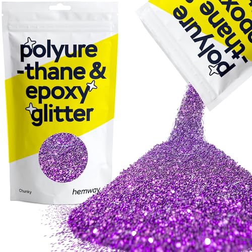 Hemway | Polyurethan und Epoxid-Glitter - CHUNKY - 1/40" 0,025" 0.6mm - Purple / 100 g von Hemway