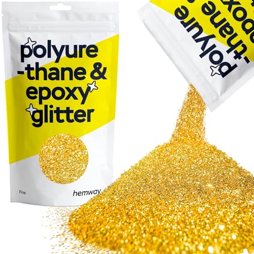 Hemway | Polyurethan und Epoxidharz Glitter [Gold, 100g] von Hemway