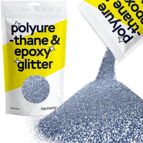 Glitzer für Harz Azurblaue Metallic-Kristalle für Epoxidharz mikrofeine Flocken Trinkgläser Wachsschmelze 100 g von Hemway