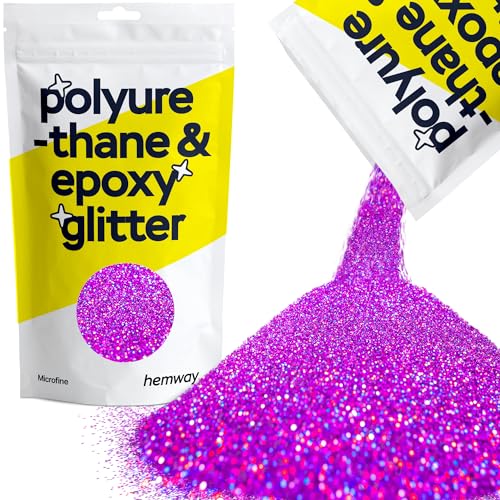 Glitzer für Harz lila holografische Metallic-Kristalle für Epoxidharz mikrofeine Flocken Trinkgläser Wachsschmelze 100 g von Hemway