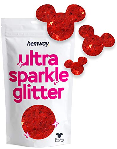 Glitzernde Mickey-Maus-förmige Pailletten in ultra-glitzernder Party-Dekoration rote Nägel Körper Gesicht Kunsthandwerk 50 g von Hemway