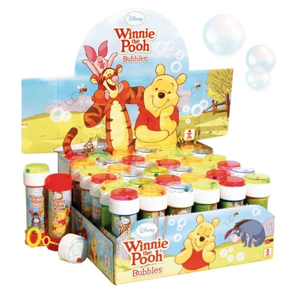 Großpack Winnie Puuh Seifenblasen, 36 Stk, mit Geduldspiel von Henbrandt Ltd