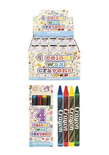 Henbrandt Mini-Wachsmalstift-Packungen – Gastgeschenke, Tütenfüller, Lucky Dip Preise / Klassenzimmerbelohnungen (25 Packungen) von Henbrandt