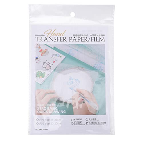 16-teiliges Stick-Transferpapier zum Verschwinden von Stick-Transfers, abwaschbares Stichstabilisator-Transferpapier zum Sticken und Quilten, Heimwerken von Hengjierun