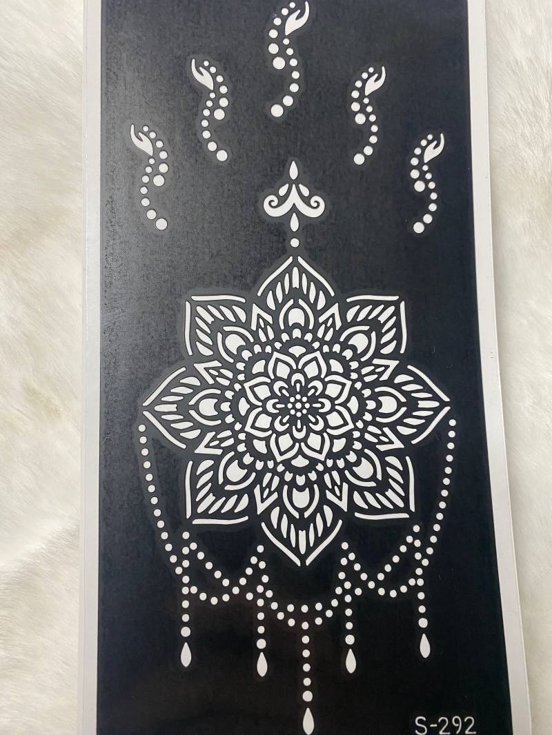 Henna Sticker , Mehendi Aufkleber, Hennatttoos, Schablone, Diy von HennaDesignByHM