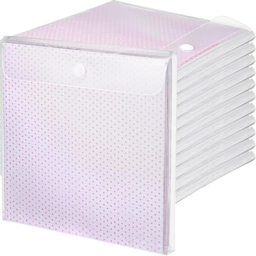 24 Stück 30,5 x 30,5 cm Scrapbook-Papier-Organizer, Top-Loading Kunststoff-Papierhalter, Bastelpapier, Aufbewahrung, Scrapbook, Organisation und Aufbewahrung für Sammelalben, Papier, Vinyl-Papier, von Henoyso