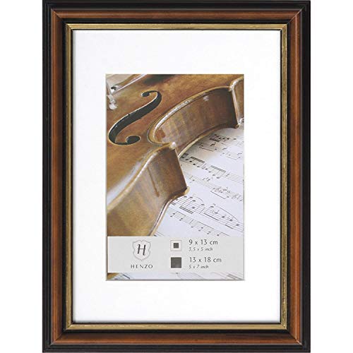 Henzo Verona 10x15 Frame dunkelbraun Bilderrahmen, Holz, 10x15 cm von Henzo