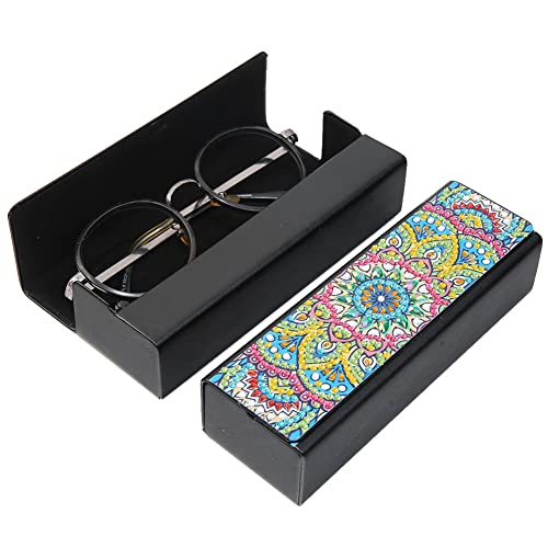 5D Diamant Malerei Brillenetui,DIY Brillenetui Aufbewahrungsbox Strass Malerei Stickerei Brillenetui Leder Schutzhülle für Brillen Sonnenbrille mit Magnetverschluss für Frauen Mädchen erwachsene von Herbests