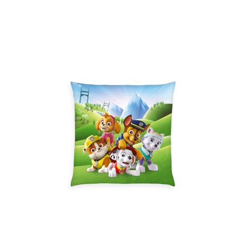 Herding Kissen, Paw Patrol, 40 x 40 cm, Weiches Deko- und Kuschelkissen für Kinder, 100% Polyester von Herding