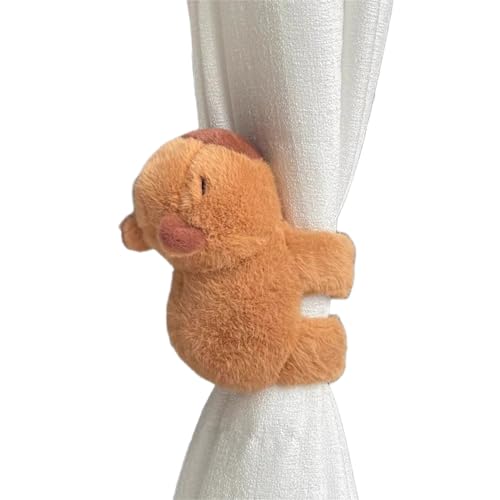 2 Stück Gardinenclips Raffhalter Seil, Cartoon Capybara Vorhanghalter, Gardinenclips Niedlicher Capybara Vorhang Raffhalter für Kinderzimmer Dekoration von Herfair