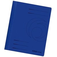 10 herlitz Schnellhefter Karton dunkelblau DIN A4 von Herlitz