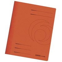 10 herlitz Schnellhefter Karton orange DIN A4 von Herlitz