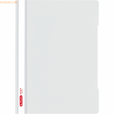 10 x Herlitz Schnellhefter A4 PP 'Quality' PP grau von Herlitz