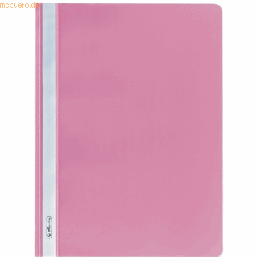 10 x Herlitz Schnellhefter A4 PP pink von Herlitz