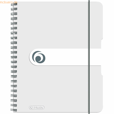 2 x Herlitz Spiralblock to go A5 80 Blatt kariert PP transparent farbl von Herlitz