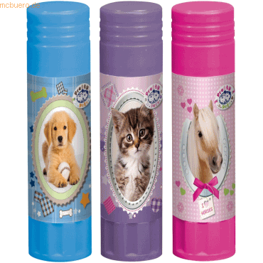 20 x Herlitz Klebestift 21g lösungsmittelfrei Pretty Pets von Herlitz