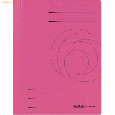 5 x Herlitz Schnellhefter A4 Karton 355g/qm fuchsia von Herlitz