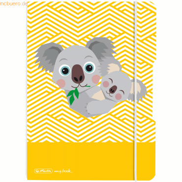 Herlitz Notizheft flex PP A5 40 Blatt punktiert Cute Animals Koala von Herlitz