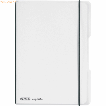 Herlitz Notizheft my.book flex PP A5 40 Blatt kariert transparent von Herlitz