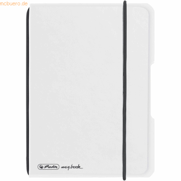 Herlitz Notizheft my.book flex PP A6 40 Blatt kariert transparent von Herlitz