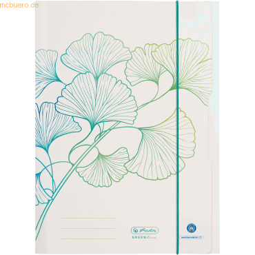 Herlitz Sammelmappe A4 Karton RC 380g/qm Greenline Ginko von Herlitz