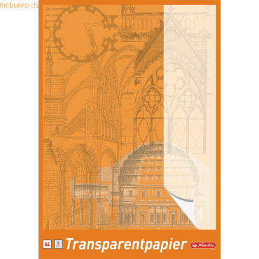 Herlitz Transparentpapierblock A4 65g/qm 30 Blatt von Herlitz