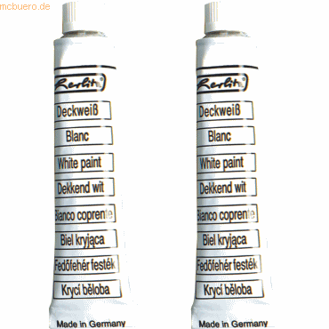 6 x Herlitz Deckweiß 7,5ml VE=2 Stück von Herlitz