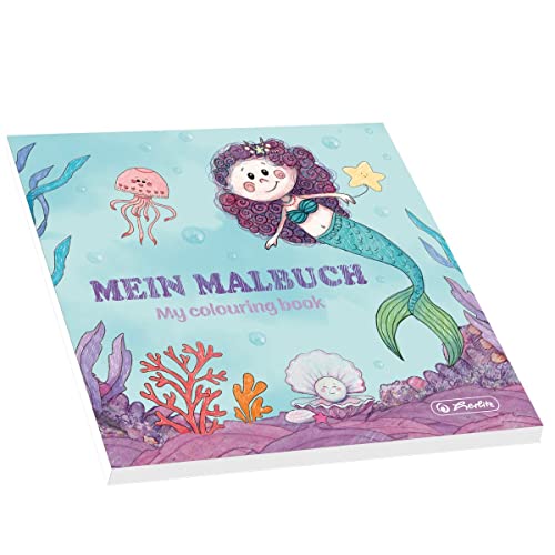 Ausmalblock 20x20 cm Meerjungfrau FSC von Herlitz