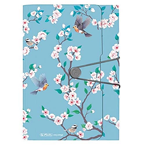 Herlitz Fächermappe Ladylike Birds, 12 Fächer mit Gummizug und Visitenkartenfach, 1 Stück von Herlitz