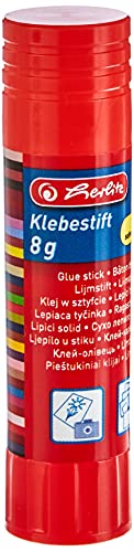 Herlitz 10410504 Klebestift lösungsmittelfrei, 8 g, farblos, 1 Stück von Herlitz