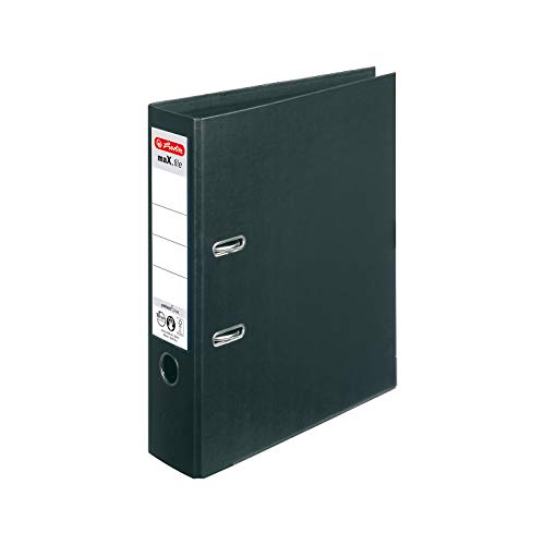 Herlitz 10834315 Ordner maX.file protect+ A4 (8 cm) schwarz von Herlitz