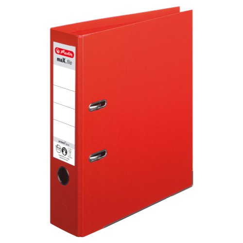 Herlitz 10834323 Ordner maX.file protect+ (A4, 8 cm) rot von Herlitz