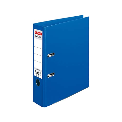 Herlitz 10834331 Ordner maX.file protect+ (A4, 8 cm) blau von Herlitz