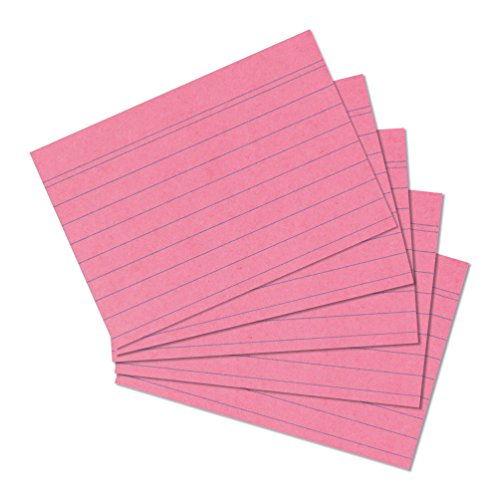 Herlitz 10836195 Karteikarte A6 liniert, rosa, 100 Stück, 2 von Herlitz