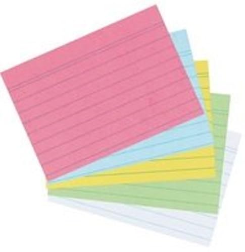 herlitz Karteikarte A7, liniert, rosa, 100 Stück von Herlitz