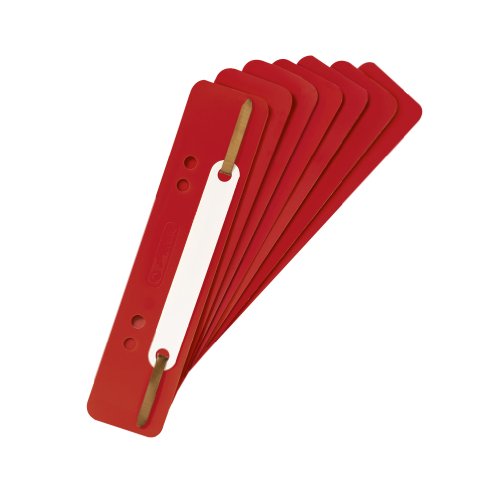 Herlitz 10839140 Heftstreifen, 34 x 150 mm, PP-Folie, rot von Herlitz