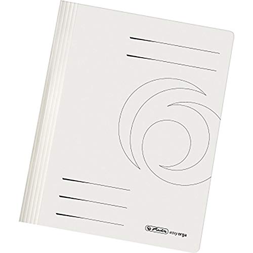 Herlitz 10902450 Schnellhefter, DIN A4, PP-Folie Weiß von Herlitz