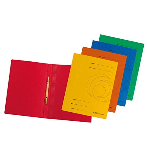 Herlitz Schnellhefter A4 Karton Quality, gefaltet, sortierte Farben, 10 Stück von Herlitz