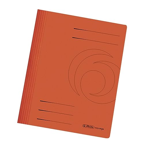 Herlitz 11037009 Schnellhefter A4 aus Karton gefaltet in orange von Herlitz